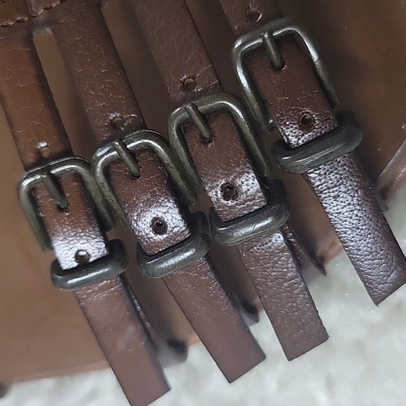 J CREW MULTI Buckle Strap Gladiator Inspired Leather Sandals Size 7 - Picture 10 of 15